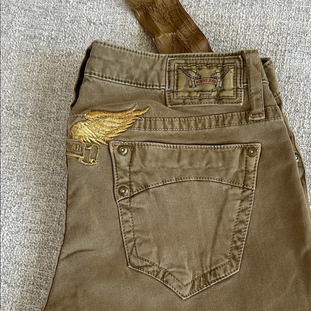 Robin's Jean Brown Jeans with Gold Accents - Picture 3 of 9